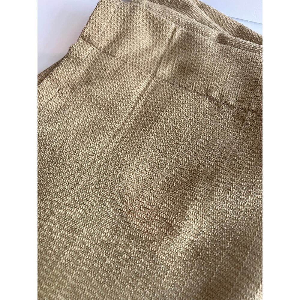 2-MARTHA STEWART TAN WINDOW CURTAINS PANELS EACH 50" W X 73" L